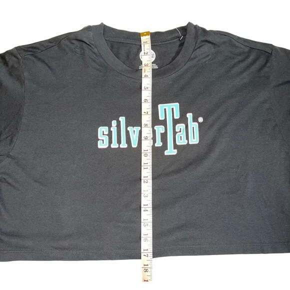 Levi's® SilverTab Cropped Graphic Logo Top Black, M - Picture 4 of 6